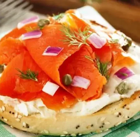 FreshLox and Cream Cheese L.T.Onions.Caepers